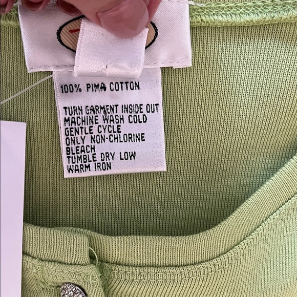 Talbots Light Green Button Front LS Cardigan Sweater - Picture 8 of 8